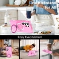 thumbnail image 5 of Magnetic Ring Stand for Samsung Galaxy S25 Ultra 2 In 1 Case, 360° Full Body Protection Built-in Screen Protector Hard Matte Clear Back Shockproof Bumper Cover for Samsung Galaxy S25 Ultra - Rose, 5 of 6