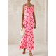 thumbnail image 4 of Vestido largo PRETTYGARDEN para mujer, ajustado con estampado floral, verano 2025, 4 of 9