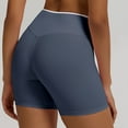 thumbnail image 6 of Biker Shorts for Women Cross Waist Yoga Workout Spandex Shorts Tummy Control Soft Athletic Running Gym Shorts, 6 of 7