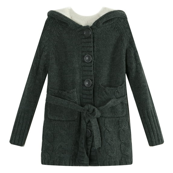 Richie House Girls' Cardigan Sweater with Short Floss Lining RH1009