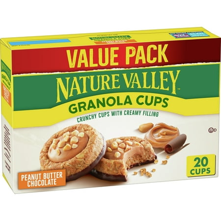 Nature Valley Granola Cups Peanut Butter Chocolate 10 ct 20 cups