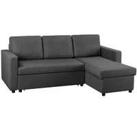 Alden Design Sleeper Sofa with Pull Out Bed & Storage (83