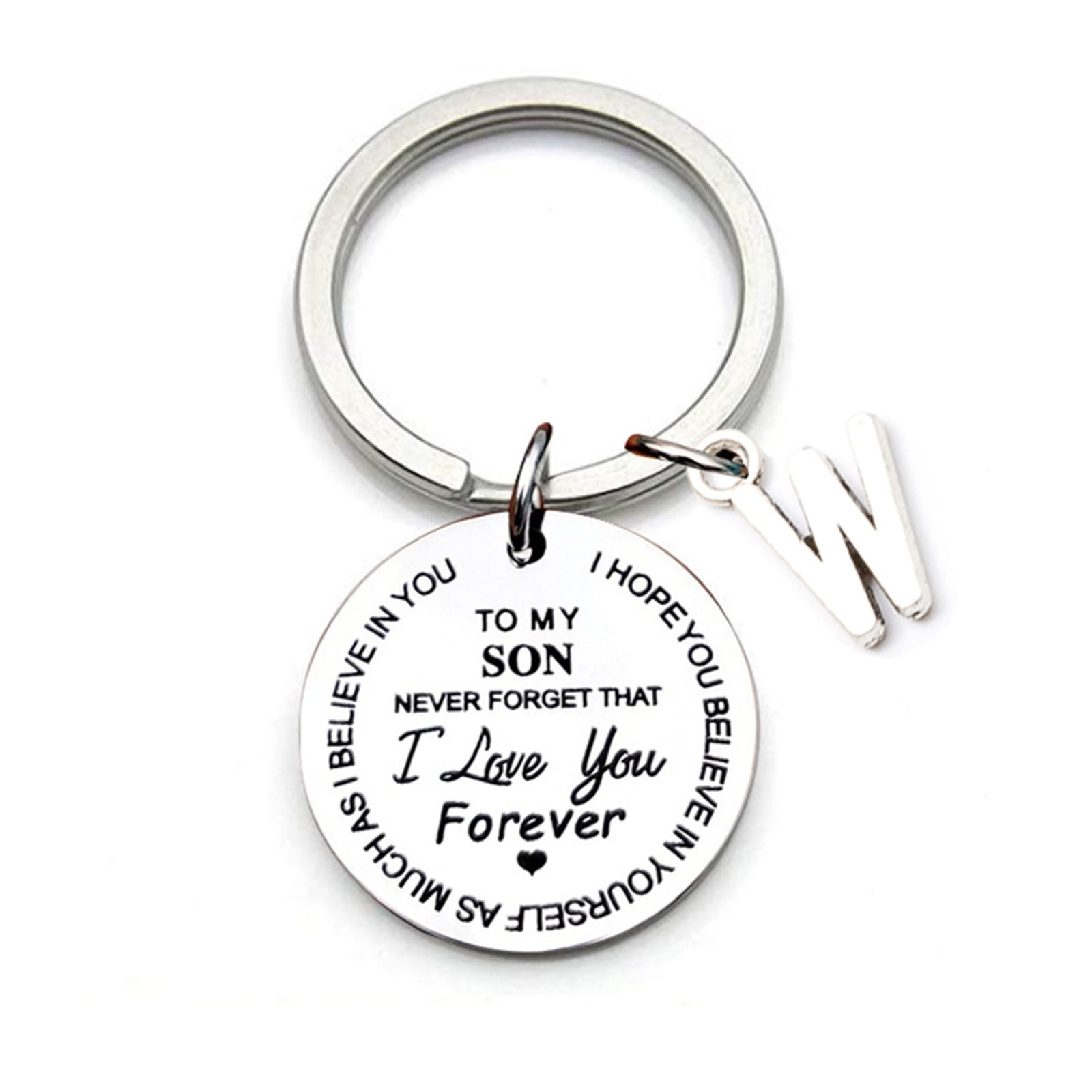Father gift Keyring Genuine Solid 925 sterling silver KEY RING- Split ring 