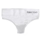 thumbnail image 3 of Tangas de mujer T Back Bragas de algodón de cintura baja Ropa interior sexy elástica sin costuras de color sólido, Blanco, M / L kenally AP001138-03B, 3 of 7