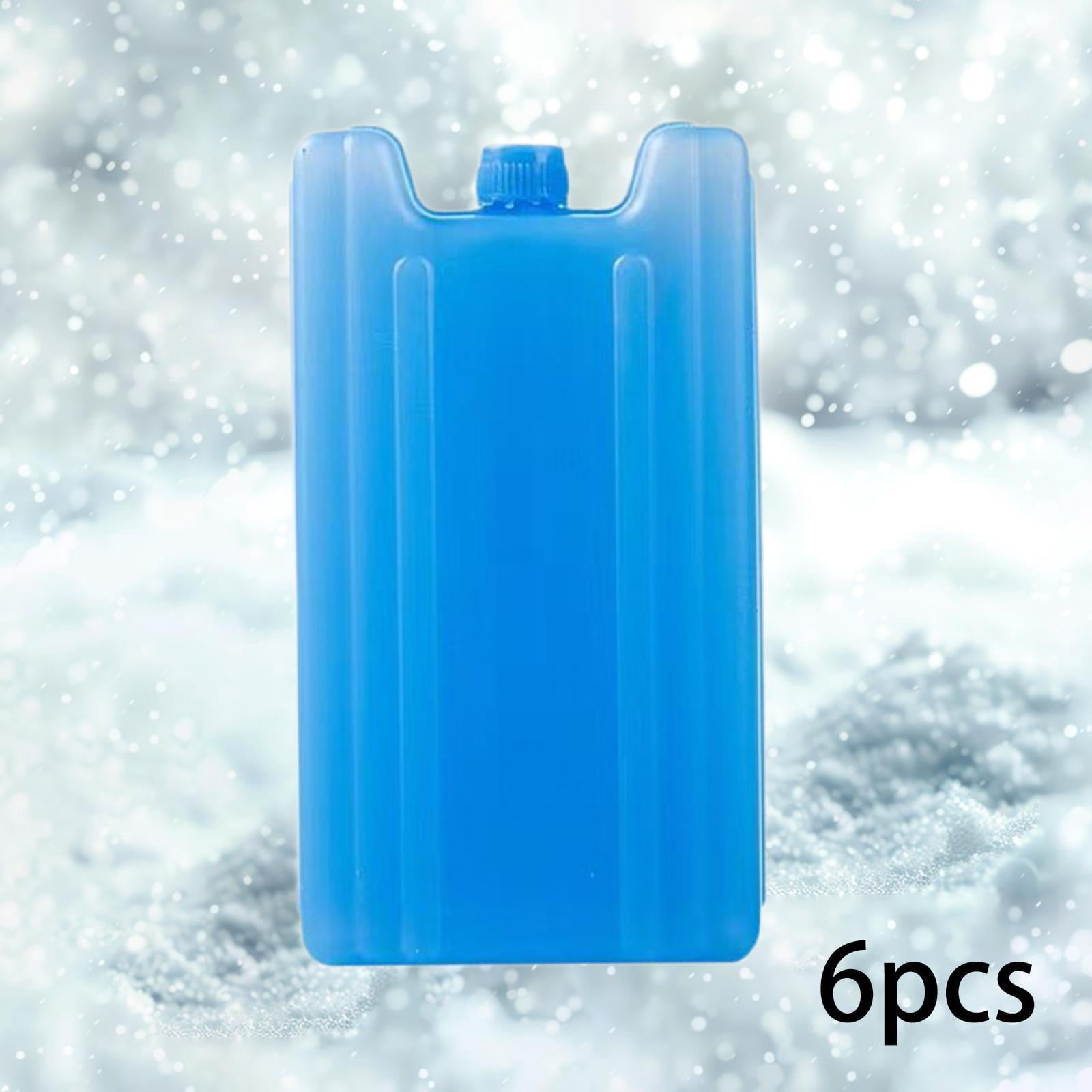 figatia 6 Pieces Ice Packs Leakproof Rectangular Ice Blocks for Family Fishing Beach