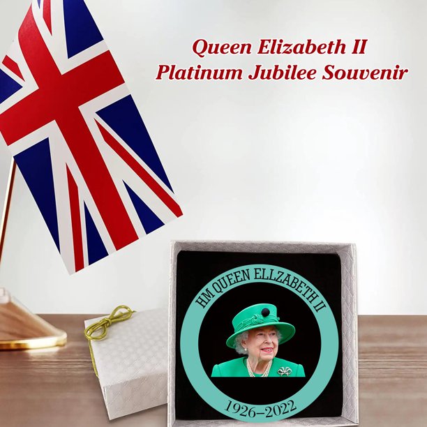 Acrílico Queen Elizabeth II Anniversary Collection Charm Impresión a doble cara Likrtyny Para estrenar