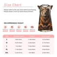 thumbnail image 3 of Fotbe Jungle Meditating Lion Vestido de Dormir para Niñas de 3 a 10 Años, Mangas Cortas, Estilo Princesa, Pijama Camisón con Mangas Voladas-Large, 3 of 6