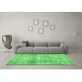 thumbnail image 3 of Ahgly Company Indoor Rectangle Abstract Emerald Green Contemporary Area Rugs, 4' x 6', 3 of 4