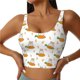 thumbnail image 1 of Fotbe Rabbit And Carrot Sujetador Deportivo Largo sin Aros para Mujer con Almohadillas y Soporte Medio, Transpirable y Absorbente, Camiseta Tipo Chaleco o Tank Top-XX-Large, 1 of 8