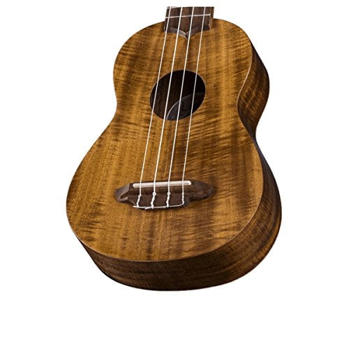 Luna UKE ACS Uke Flamed Acacia Soprano Ukulele Bundle