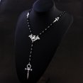 thumbnail image 4 of Cadena de suéter con cruz gótica europea y americana con el capítulo de Drácula y el collar de murciélago pagano, 4 of 6