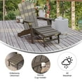 thumbnail image 6 of Flash Furniture Newport Adirondack Chair with Cup Holder and Pull Out Ottoman Brown (LEHMP1044110BR), 6 of 9