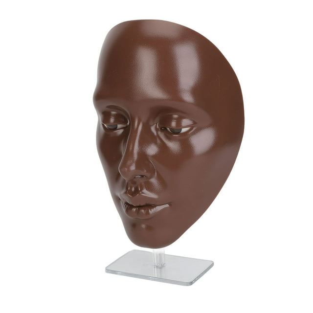 Silicone Makeup Practice Panel,3D Texture, Full Face, Eyes, Eyebrows, Lips, Cheeks, Nose, Forehead, Suitable For Beginners, Easy To Clean, Great Gift, Ideal For Practicing