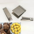8x8 Baking Pan Chinese Bun Mould Stainless Steel Walnut Crisp Clamp