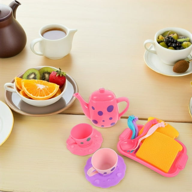 TEHAUX Play Kitchen Accessories Kids Cooking Set Multi Plastic 1 Set For Educational Play