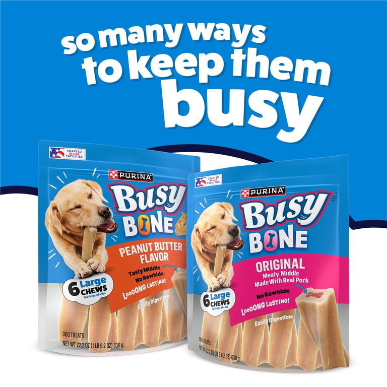 Busy Bone Peanut Butter Flavor Adult Dog Chews photo 8