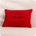 thumbnail image 1 of Almohada de PVC para exteriores, para viajes, camping, flocado grueso, rectangular, inflable, para dormir, para parejas, almohada cuadrada, rojo, 34,5 x 24 cm, 1 of 2