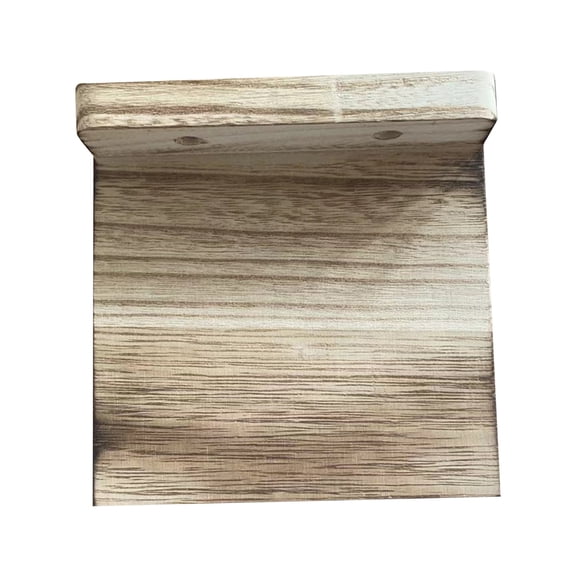 THHEIC Set of 4 Small Floating Wall Mounted Shelves, 5 Inch Wood Display Shelf for Bedroom, Bathroom, Kitchen, Office and Decor Storage