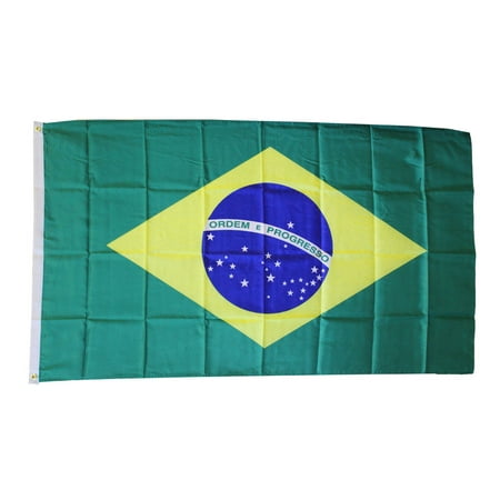 Brazil - 3'X5' Polyester Flag