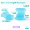 thumbnail image 3 of Par Separador de Dedos para Pies Antifricción | Corrector | Transparente | Talla S, 3 of 13
