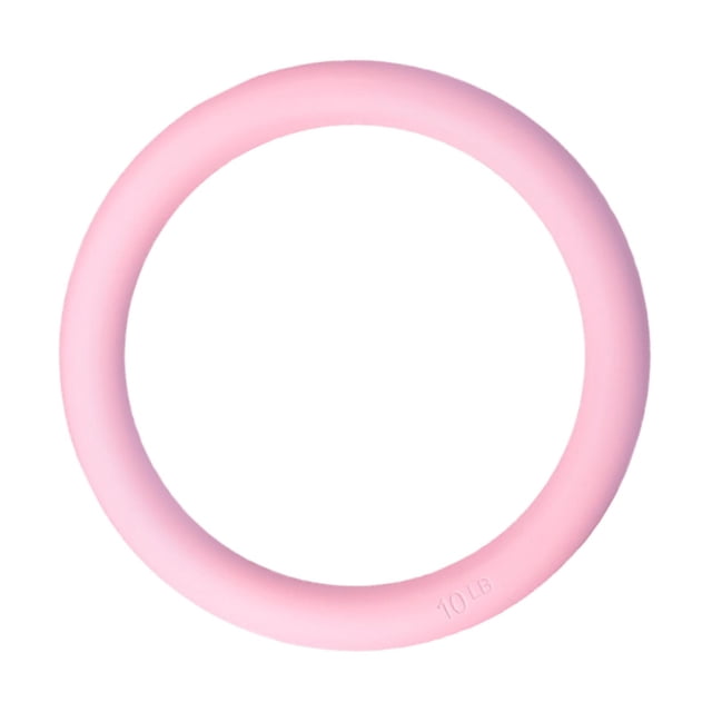 Anillo de potencia de 10 libras, anillo de pesas antideslizante, pesa rusa para entrenamiento de cuerpo completo en casa, para entrenamiento de fuerza rosa