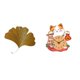 thumbnail image 1 of Escultura De Hierro Forjado Con Hojas De Ginkgo Para Decoración De Pared, Para Sala De Estar, Oficina, Hotel, Comedor, Restaurante, Reloj De Pared De Gato De Granja, Silencioso, Sin Tictac,, 1 of 8