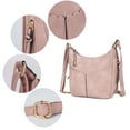 thumbnail image 4 of MKF Collection Valencia Vegan Leather Women's Shoulder Bag, Modern Hobo Purse Handbag by Mia K - Stone, 4 of 9