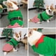 thumbnail image 3 of Ropa navideña para perros Ropa verde para mascotas Chaleco a rayas cálido y cómodo para perros, 3 of 4