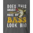 thumbnail image 2 of 9 Crowns Tees Mens Funny Fishing Can't Work Today T-Shirt Short Sleeve T-shirt (BassLooking-Metal, 2XL), 2 of 3