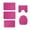 Pink, variant on Foam Bath Mats Set, Bathroom Rugs for 5 Pcs Toilet Mats, with Toilet Lid Cover and Tank Cover, Mats Universal Soft Comfortable Water Absorption Non-Slip Thick Machine Washable