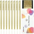 thumbnail image 1 of MSTOKIN Metallic Ballpoint Pens with Gift Box, Ballpoint, Gold Ink, 8 Pack, 1 of 2