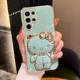 thumbnail image 1 of Para Samsung S 23 Ultra S 22 S 21 Popular entre las chicas Hello Cute Kitty 3D Cat espejo de maquillaje móvil TPU funda para teléfono, 1 of 4