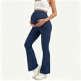thumbnail image 2 of Lvshlubb Maternity Leggings High Waisted Over The Belly Pregnancy Active Wear Workout Yoga Pants Pregnancy Clothes for Women, 2 of 5