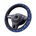 thumbnail image 4 of XMXY Car Steering Wheel Cover, Blue Japanese Style Flowers Non-Slip Jeep Truck Universal Elastic Steering Wheel Protector 15 inch, 4 of 8