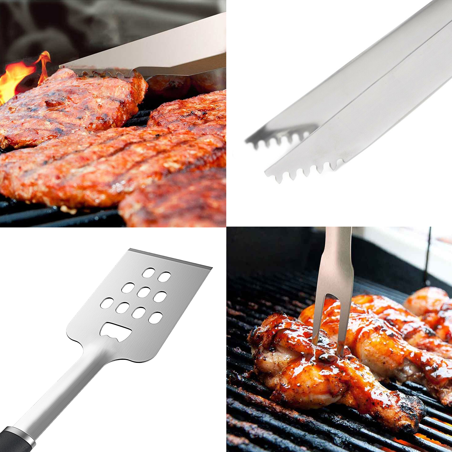 5 Piece BBQ Tool Set for Outdoor Barbecue Grilling (4 Piece Set) - image 5 of 9