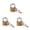 Gold(3Pcs), variant on SLUOHZXI 1 Pc Keyed Padlocks Waterproof Small Lock, Locker Lock with Keys for Backpack, Luggage, School Gym Locker, Jewelry Box, Diary Book, Laptop Bags