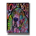 thumbnail image 1 of Epic Graffiti 'Love You Basset' by Dean Russo, Giclee Canvas Wall Art, 12"x16", 1 of 2