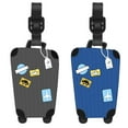 thumbnail image 1 of Luggage Tags, 2 Pack Luggage Tags for Suitcases, Silicone Suitcase Tags, 1 of 6