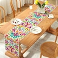 Mexican Otomi Linen Table Runner Mexico Cinco De Mayo Fiesta Party r