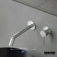 thumbnail image 4 of Karran Usa KBF610GG Grantham 1.5 GPM Wall Mounted Centerset Bathroom Faucet - Gunmetal, 4 of 6