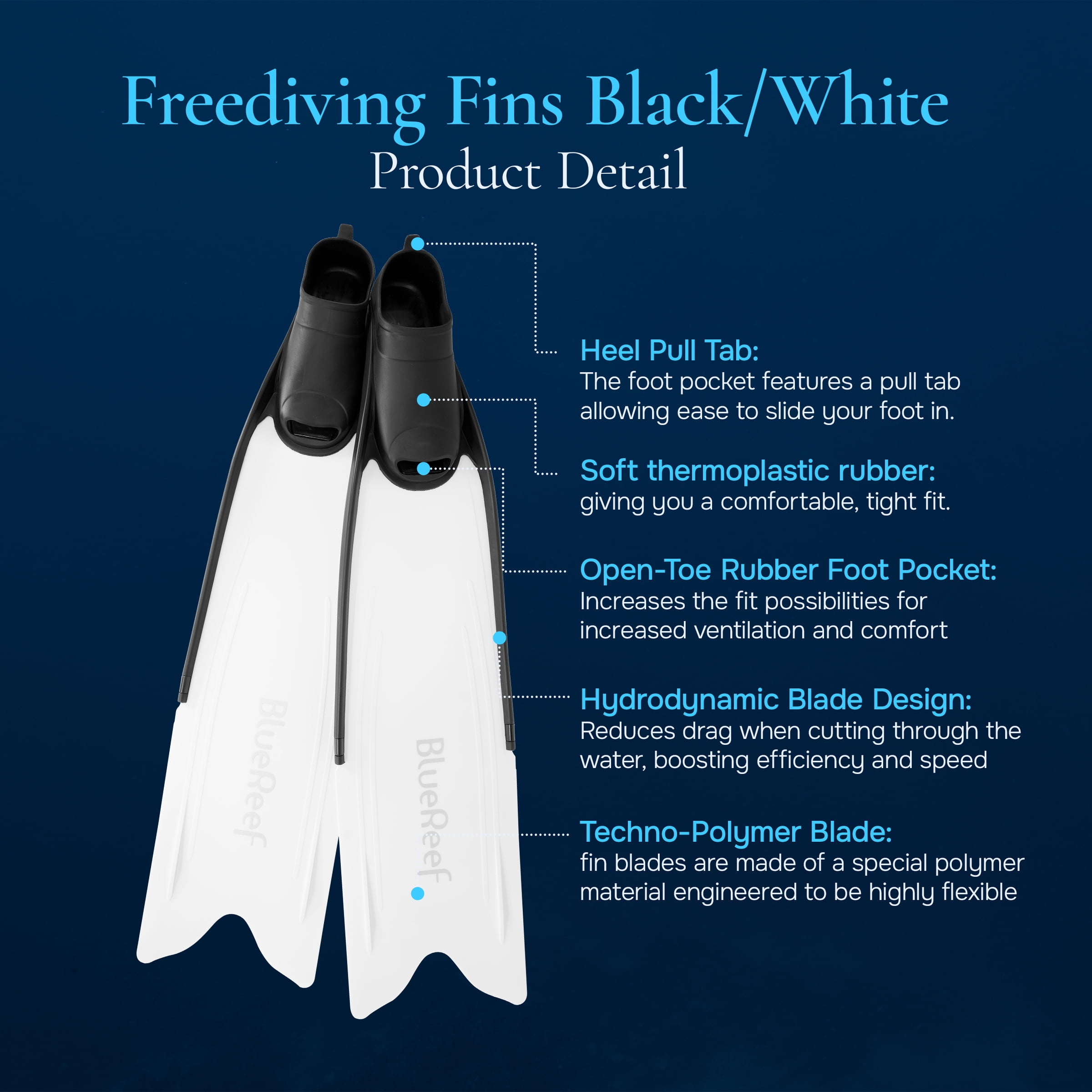 Blue Reef Freediving Fins