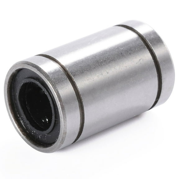 HINTRMENT Cnc Linear Mini Linear Rail Lm8uu 12Pcs 8mm Inside 15mm Outside 24mm Length Silver Cylindrical Bearings