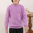 thumbnail image 2 of Hpgjzj Boys Crewneck Sweater, School Uniform Big Boys' & Little Kids Youth Crew Neck Long Sleeve Pullover (Sizes 5-18), 2 of 3