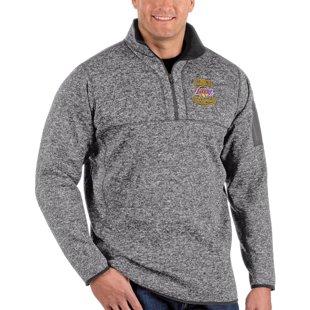 Antigua Los Angeles Lakers Antigua 2020 Nba Finals Champions Big Tall Quarter Zip Pullover Sweatshirt Heather Gray Walmart Com Walmart Com