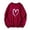 A-Red215, variant on Yuanlong Womens T-Shirts White Heart Print Crewneck Long Sleeve Sweatshirt Oversized Cozy Daily Casual Wear Comfort Tops