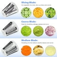 thumbnail image 3 of leyfeng Accesorios para rebanadora/trituradora para batidoras de pie KitchenAid, rebanadoras de alimentos, accesorio para rallador de queso, accesorio para hacer ensaladas, vegetales, 3 of 8