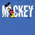 thumbnail image 3 of Disney - Mickey & Friends - Mickey Being Cool - Name Glitch - Toddler And Youth Short Sleeve Graphic T-Shirt, 3 of 5