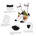 thumbnail image 3 of Fuzoiu Hello Autumn Print Athletic Crew Socks for Men & Women,Casual Crew Socks,Above Ankle Crew Socks for Business, Casual, 3 of 6