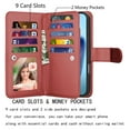thumbnail image 5 of iPhone 17 Air Case,for iPhone 17 Air 6.5" Wallet Phone Case,Takfox PU Leather Magnetic Detachable Card Holders Shockproof Kickstand Protective [Flip Folio Cover] for iPhone 17 Air- Wine, 5 of 7