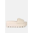 thumbnail image 2 of Platform Slides With Woven Textured Straps, 2 of 10